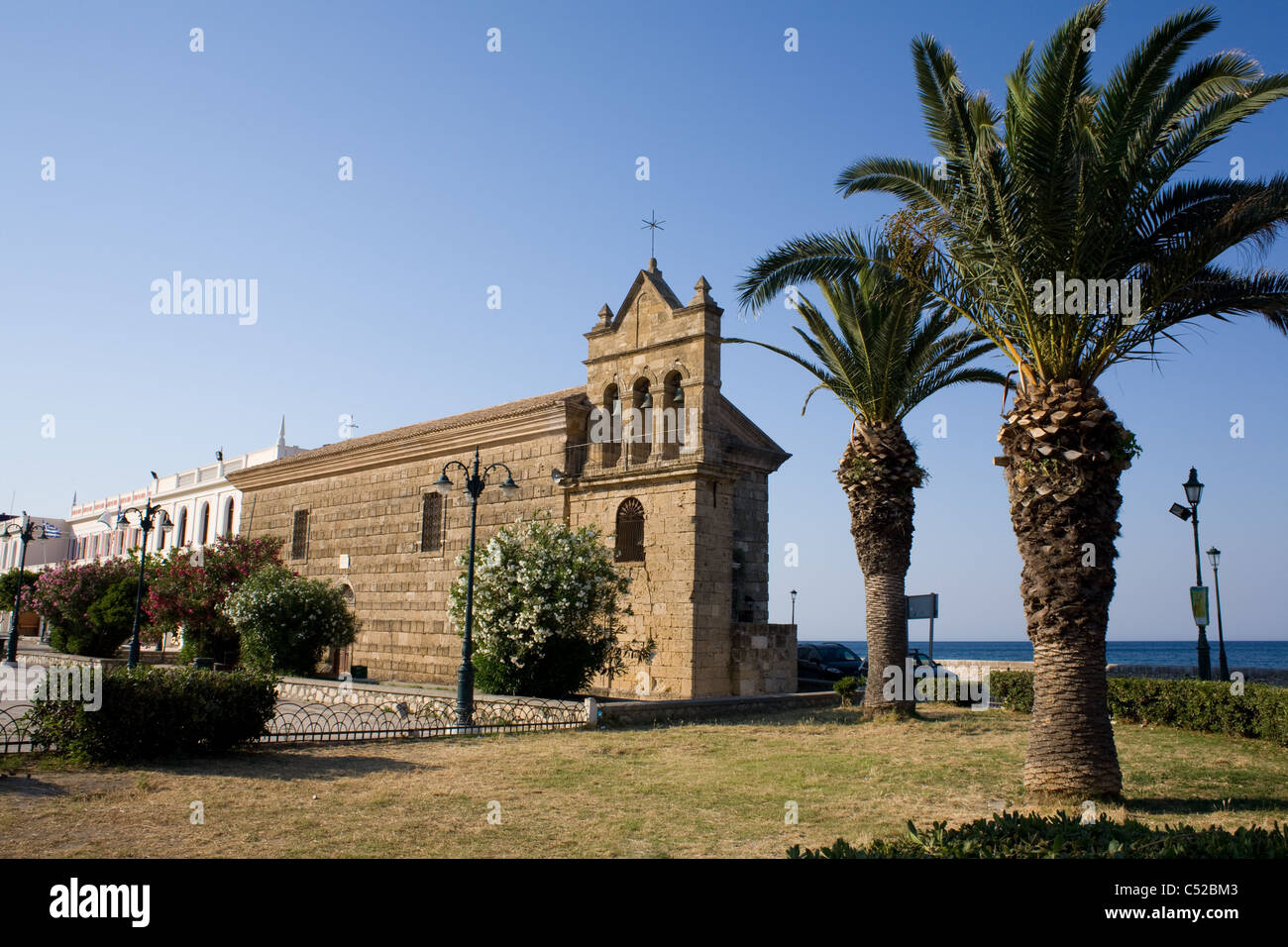 La Chiesa veneziana di San Nicola nella città di Zakynthos Zante Island, Grecia. Foto Stock