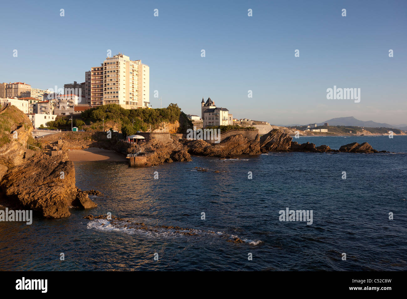 Port Vieux, Biarritz, Aquitaine, Francia Foto Stock