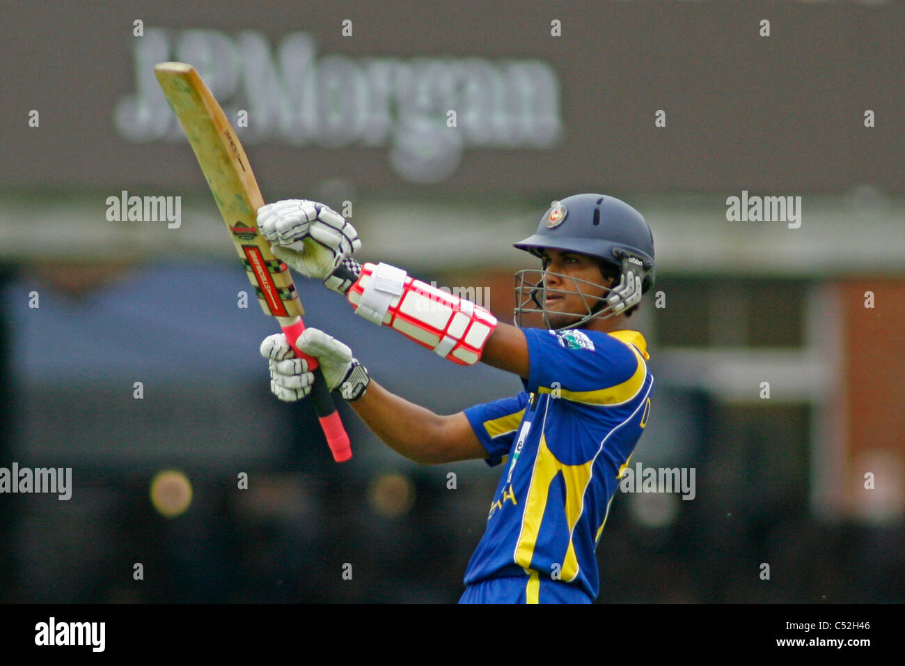 La terza giornata internazionale della partita di cricket tra Inghilterra e lo Sri Lanka ha suonato presso il Lords Cricket Ground di Londra. Foto Stock