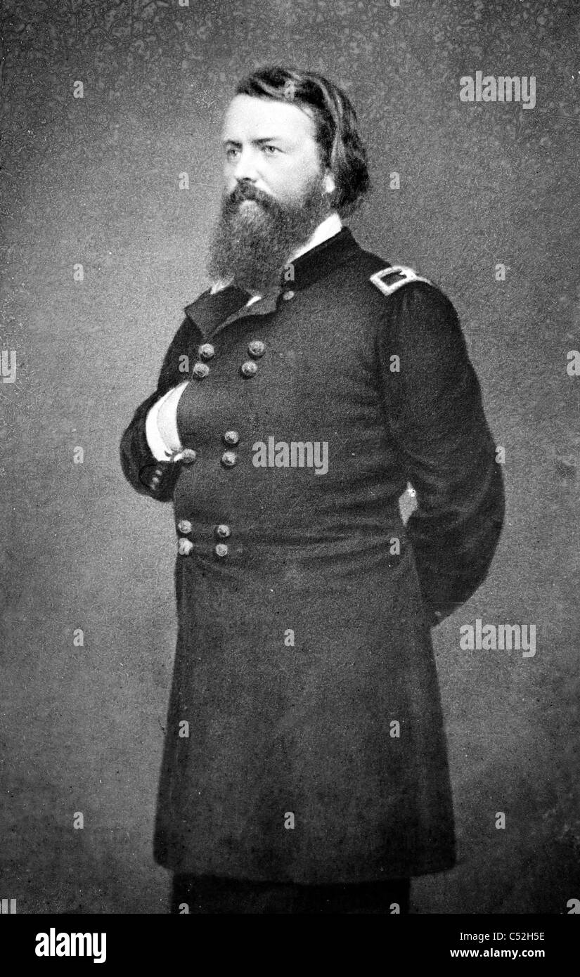 Il Brigadiere Generale John Papa, ufficiale dell'esercito federale Foto Stock
