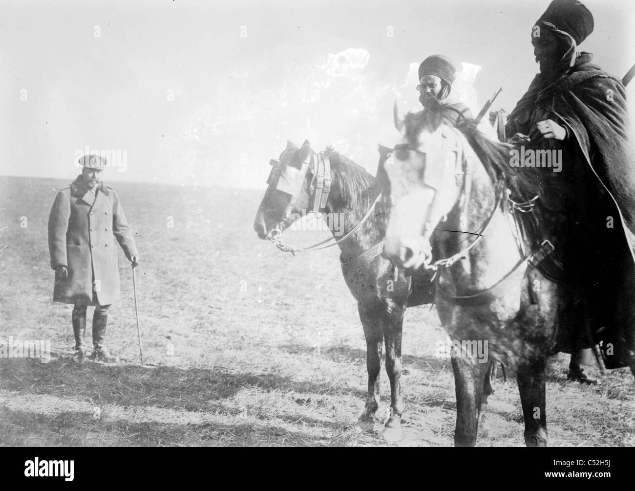 King George in Francia, 1915 Foto Stock