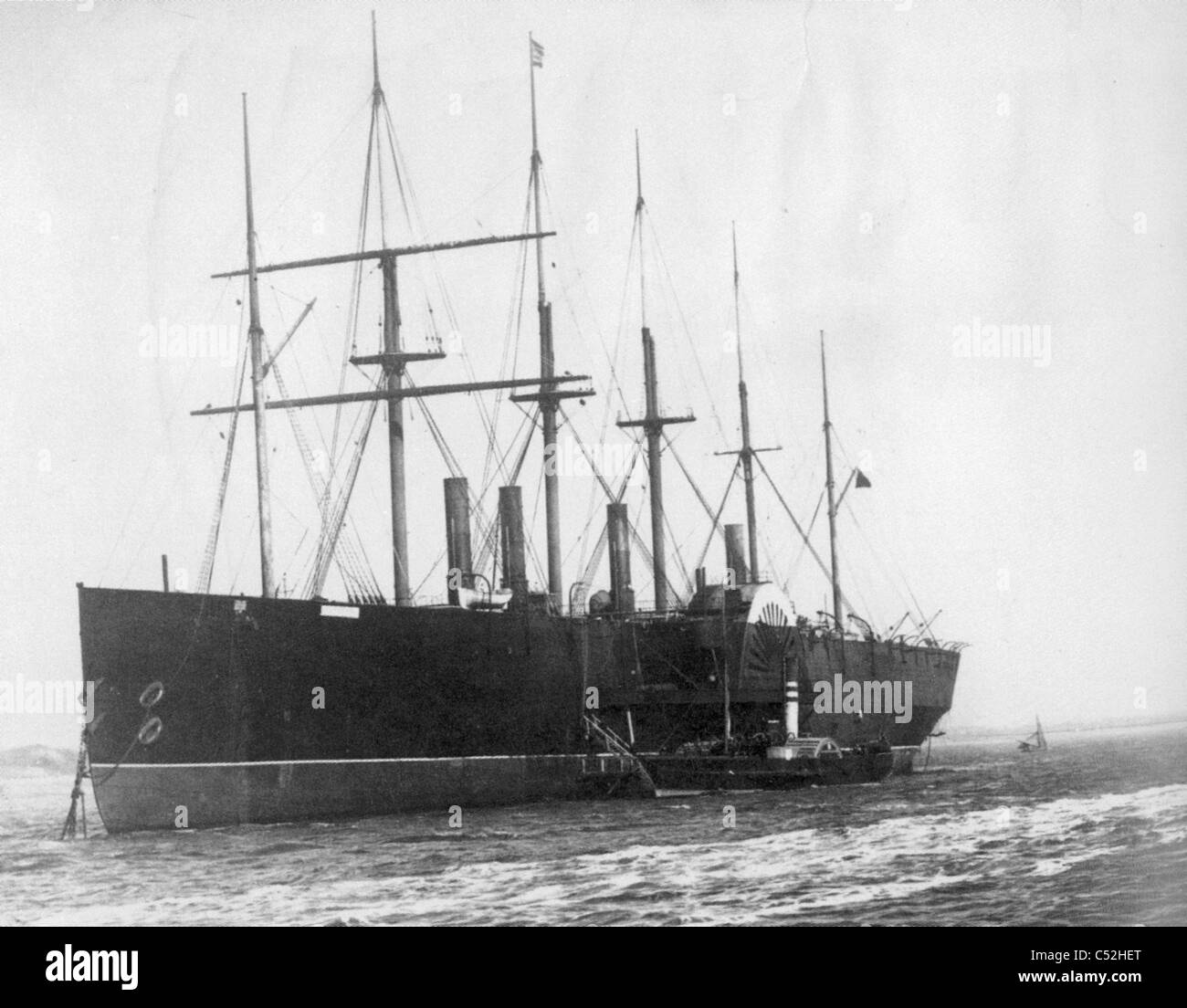 La SS Great Eastern steamship nel 1886, progettato da Isambard Brunel Foto Stock