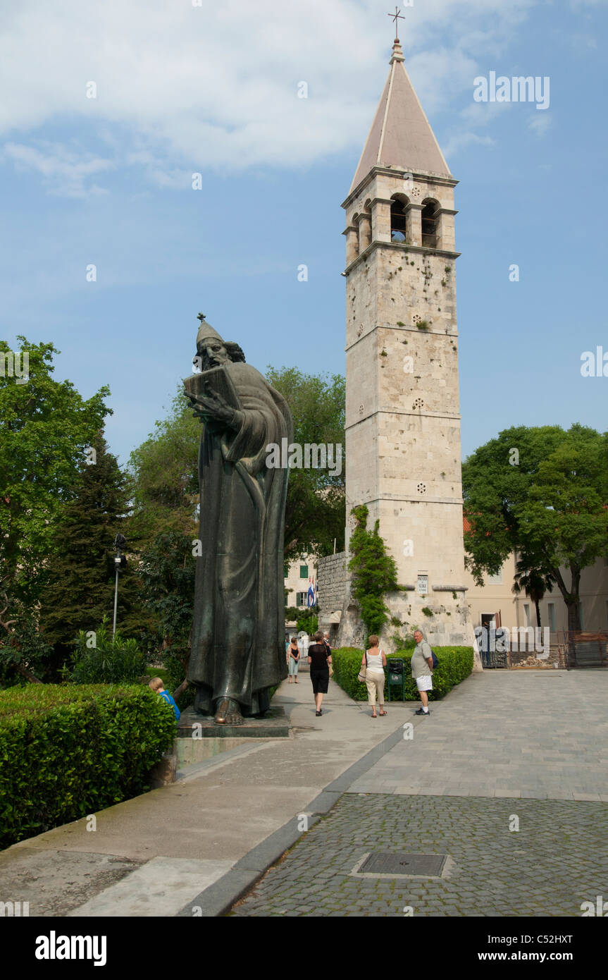 Statua del vescovo croato, Gregorio di Nin Foto Stock