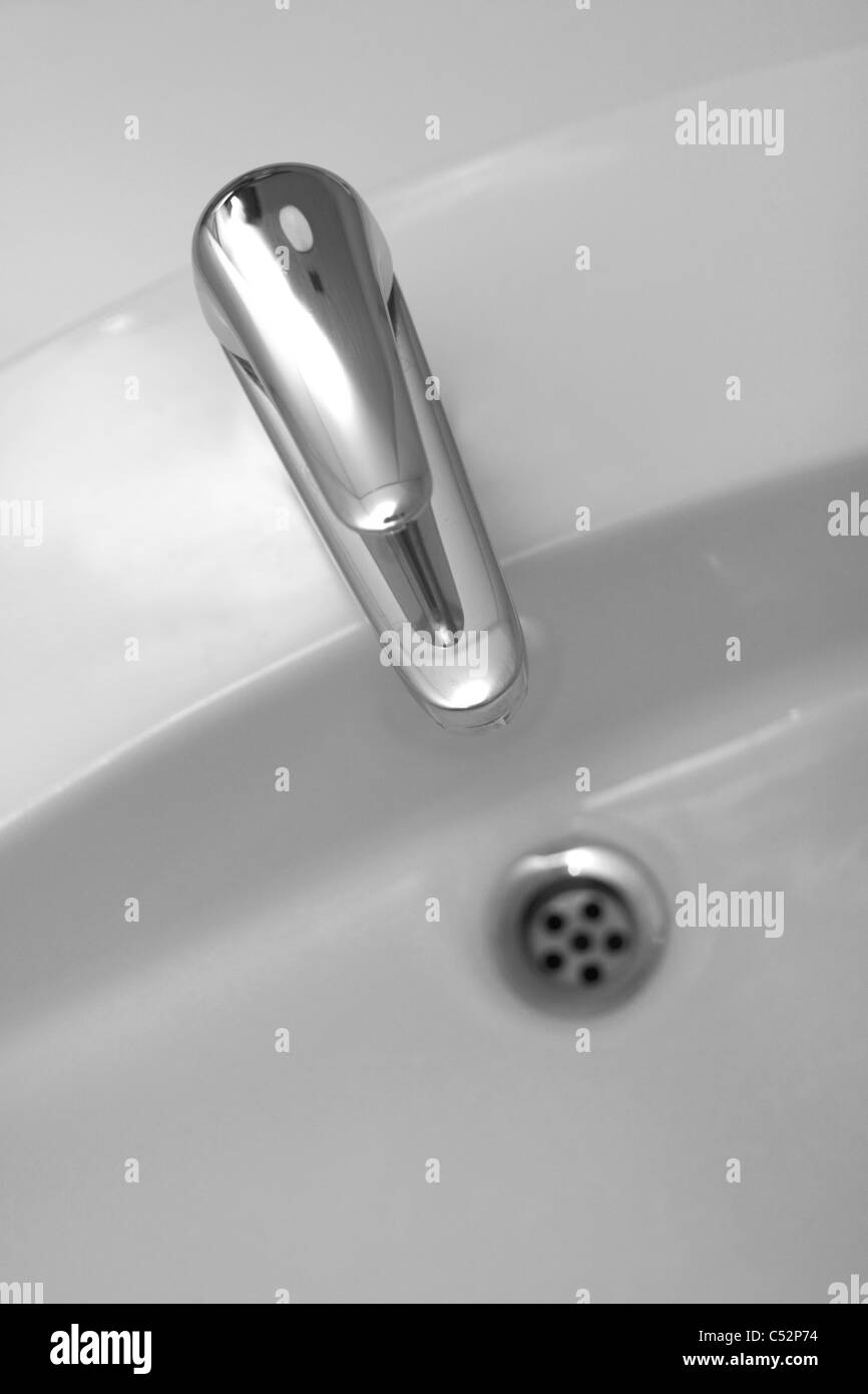 Un hotel stanza da bagno Foto Stock