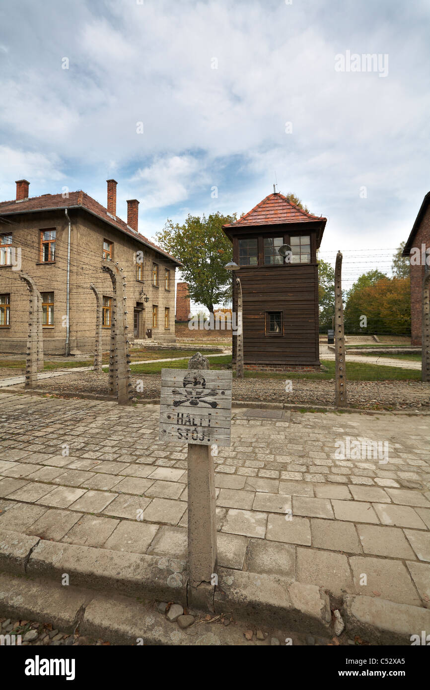 La Polonia Osviecim Auschwitz 1-Birkenau ex nazista tedesco WW2 Morte del Campo di Concentramento Foto Stock