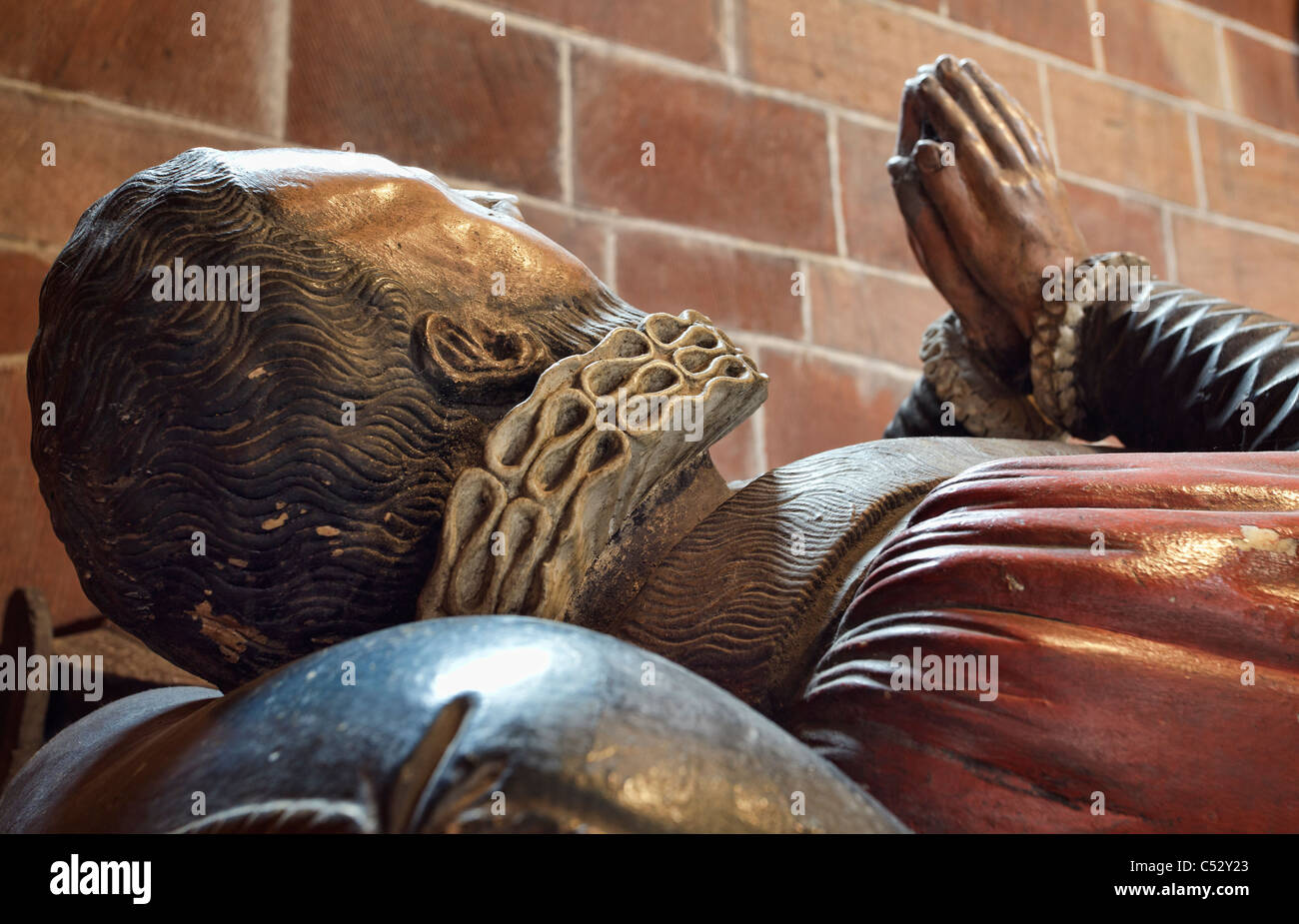 Splendida tomba di Richard Onslow a Shrewsbury Abbey. Foto Stock