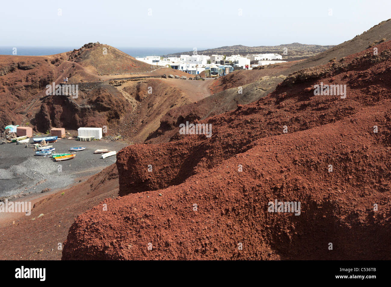 El Golfo - Parco Nazionale di Timanfaya - Fuerteventura - Isole Canarie Foto Stock