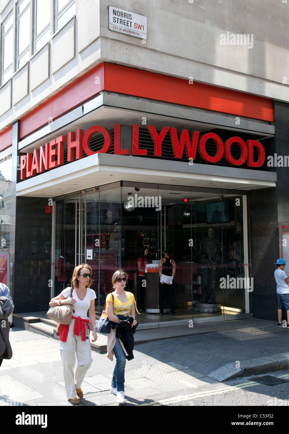Planet Hollywood, Haymarket, Londra Foto Stock Planet Hollywood, Haymarket, Londra Foto Stock