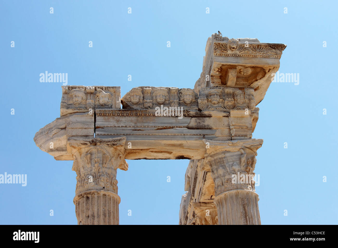 Tempio di Apollo, laterale, Turchia Foto Stock