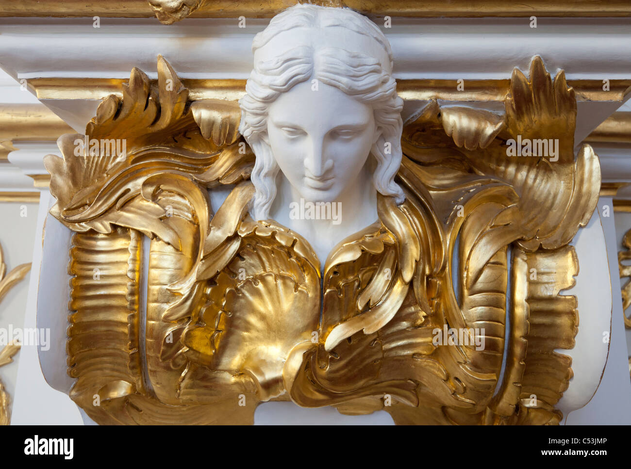 Hermitage Palace, San Pietroburgo, Russia - dettaglio interni Foto Stock