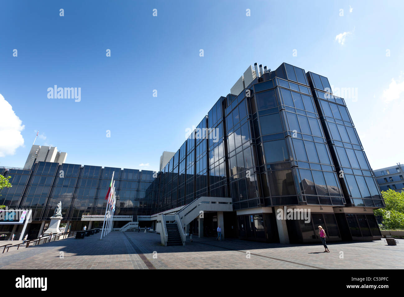 Portsmouth Civic Offices in Guildhall Square. Foto Stock