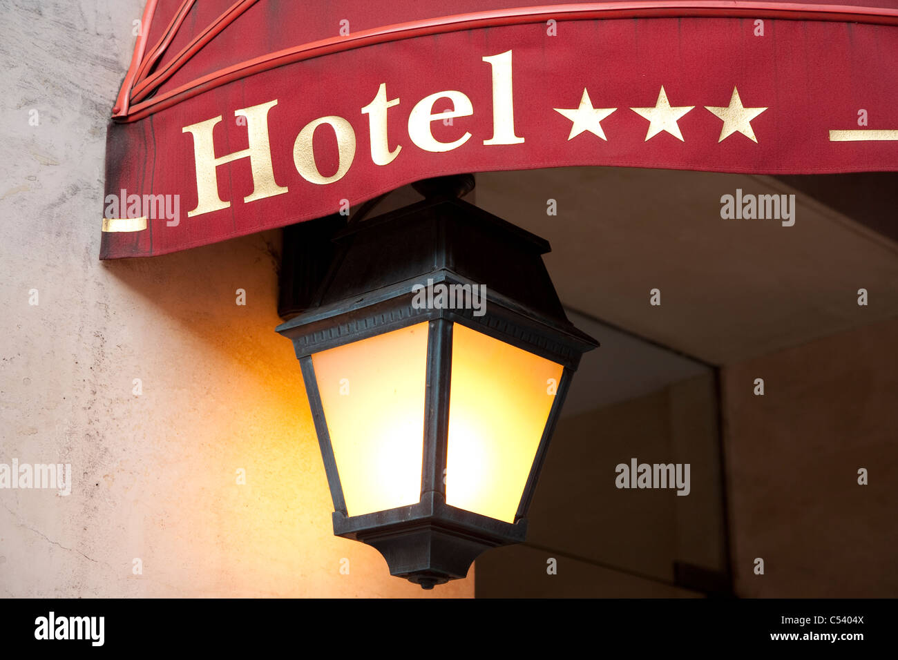 Hotel tre stelle firmano a Parigi Foto Stock