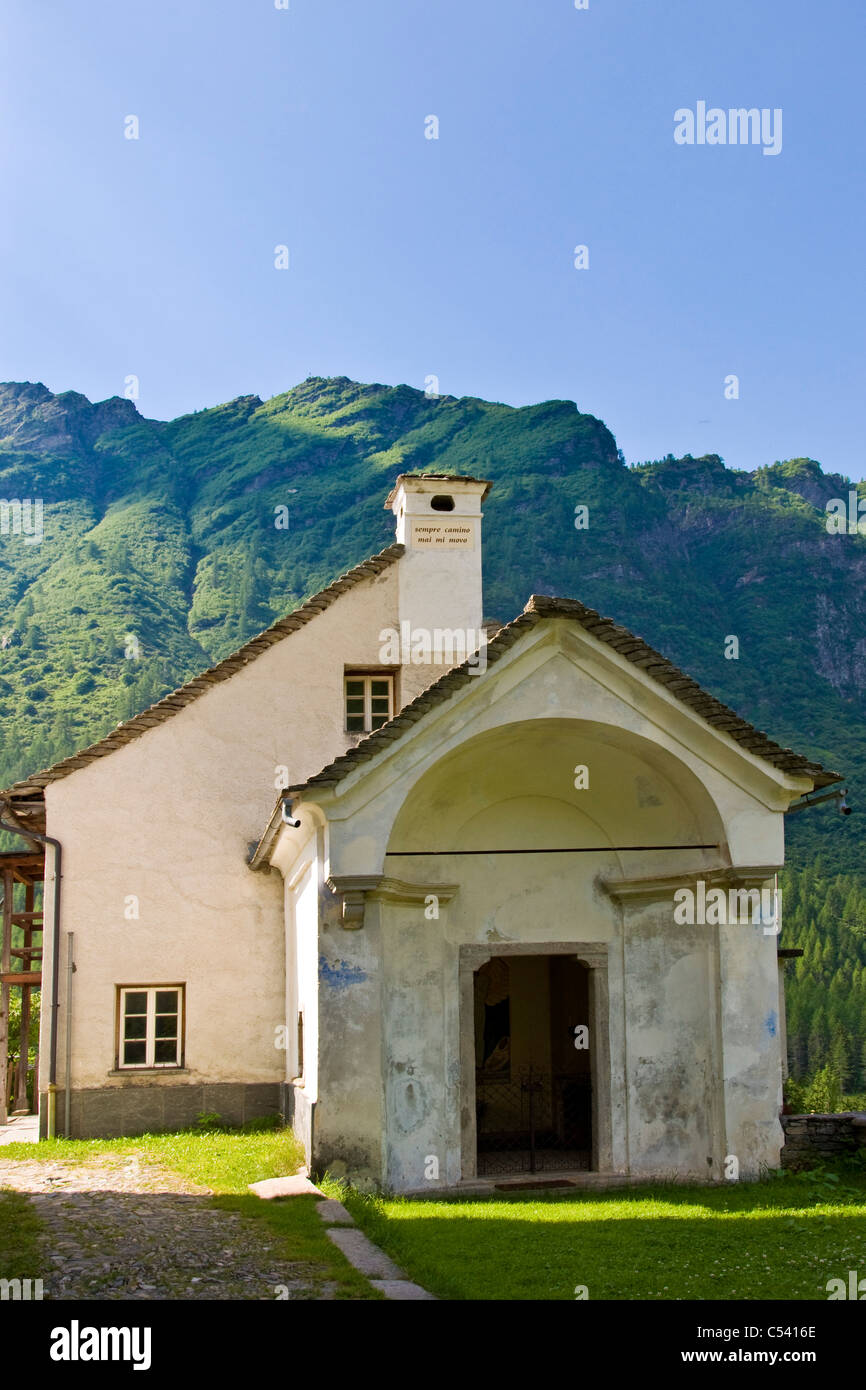 Bosco Gurin, Ticino, Svizzera Foto Stock