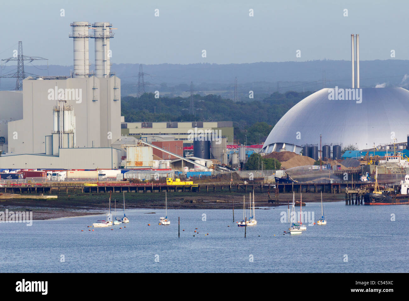 Marchwood inceneritore e Power Station, Southampton 2 Foto Stock