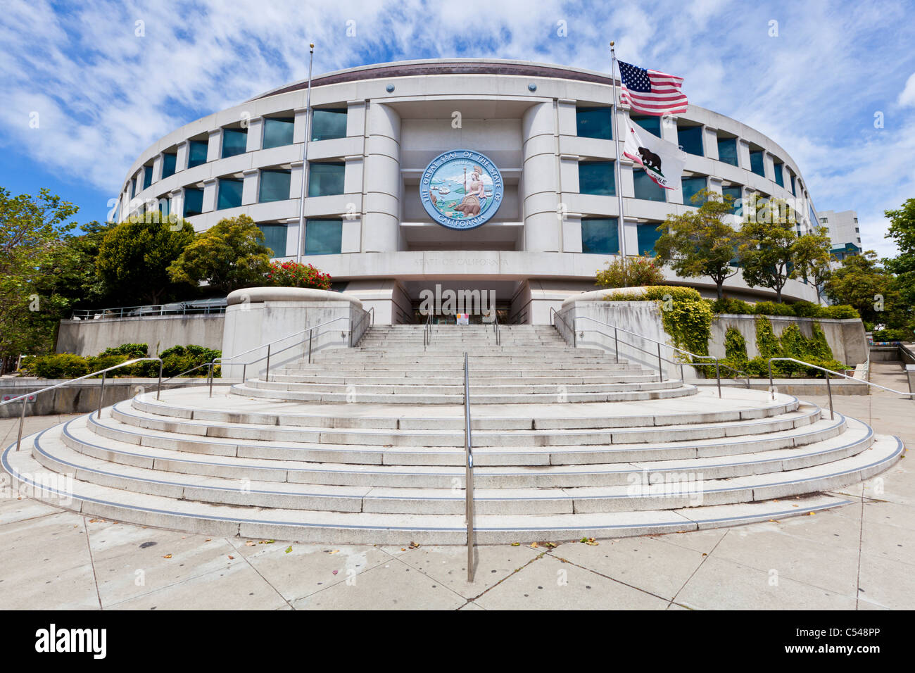 Il grande sigillo dello Stato della California in California Public Utilities edificio della Commissione a San Francisco California USA Foto Stock