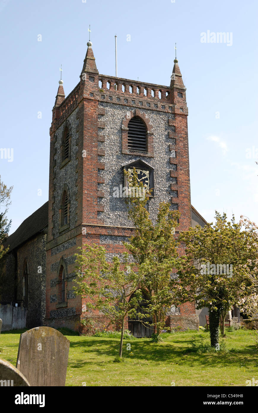 Chiesa di San Pietro e di San Paolo a Shoreham vicino a Sevenoaks. Kent. Inghilterra Foto Stock