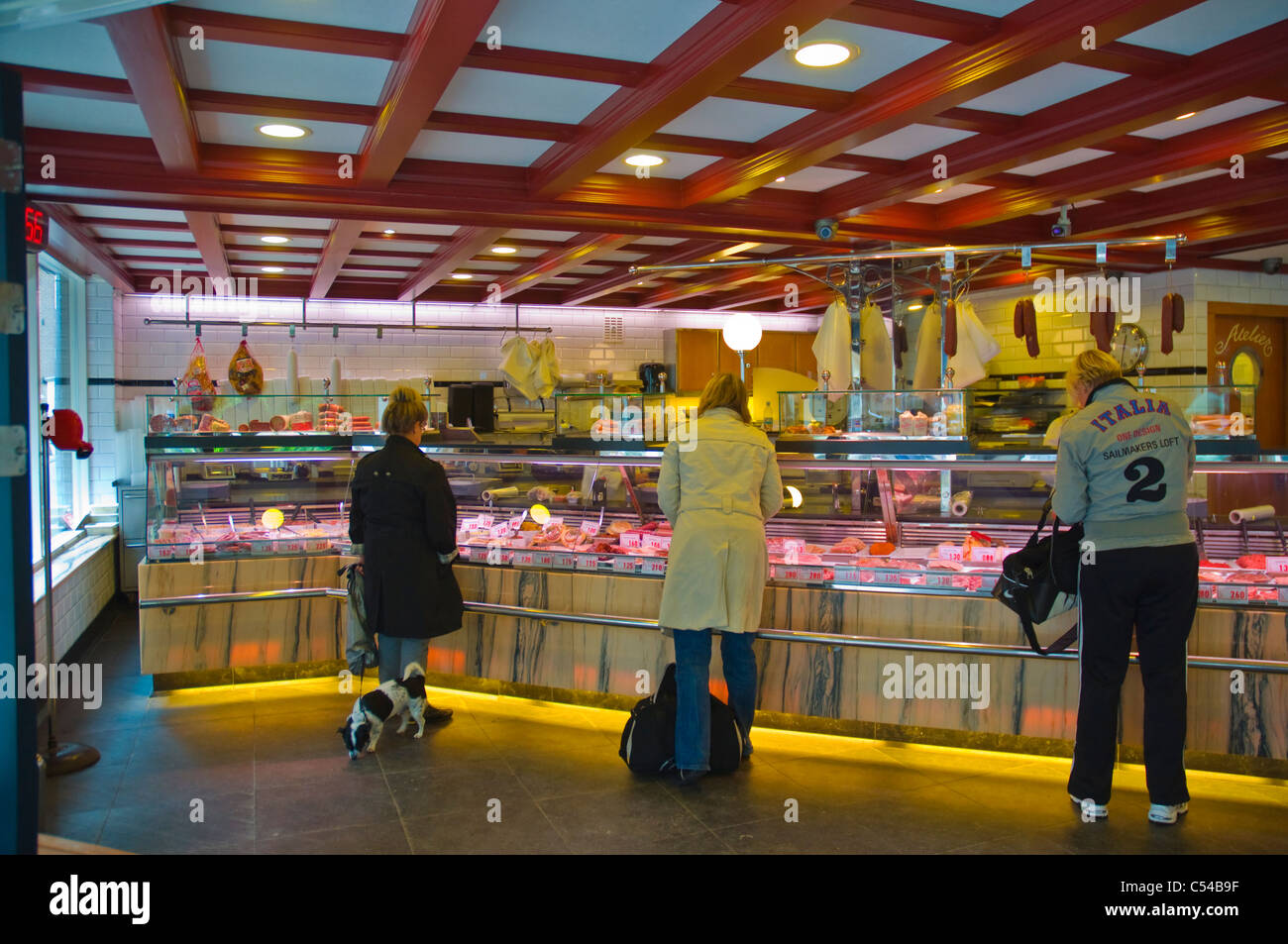 Macelleria quartiere Jordaan Amsterdam Paesi Bassi Europa Foto Stock