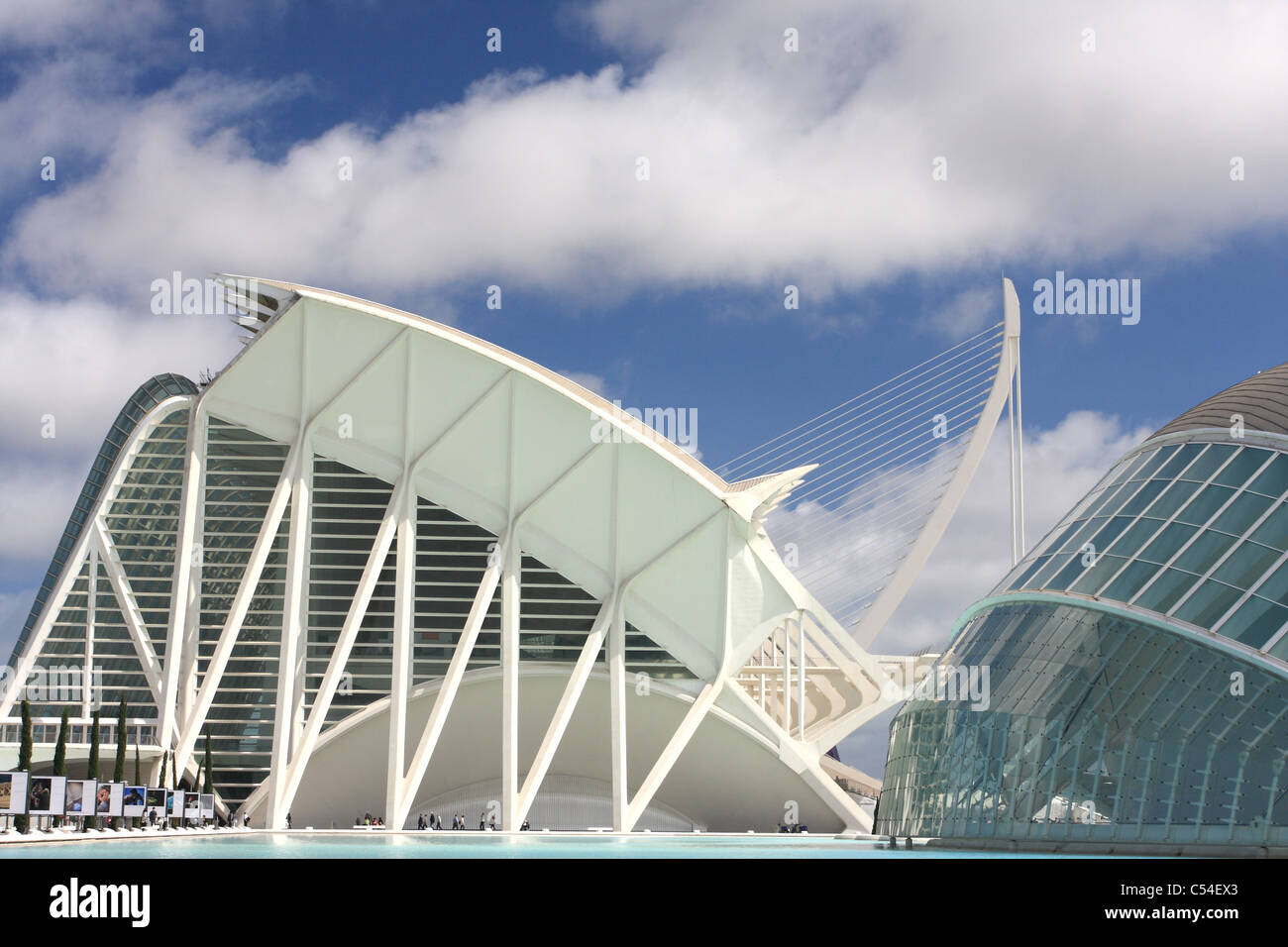 Spagna, Valencia, la Città delle Arti e delle scienze edificio Foto Stock