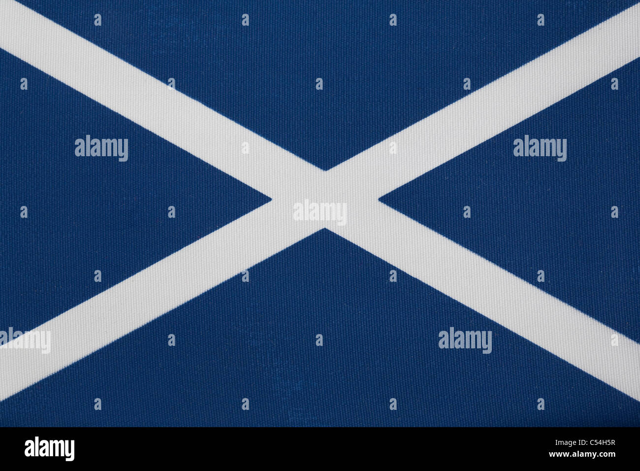 Close up della bandiera scozzese di St Andrew Foto Stock