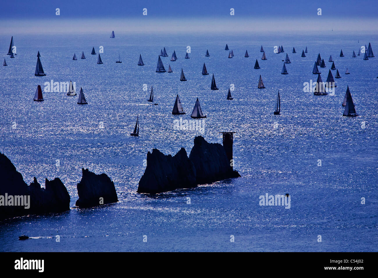 Fastnet Race, 2009, aghi, Cowes, Solent, Isle of Wight, England, Regno Unito Foto Stock