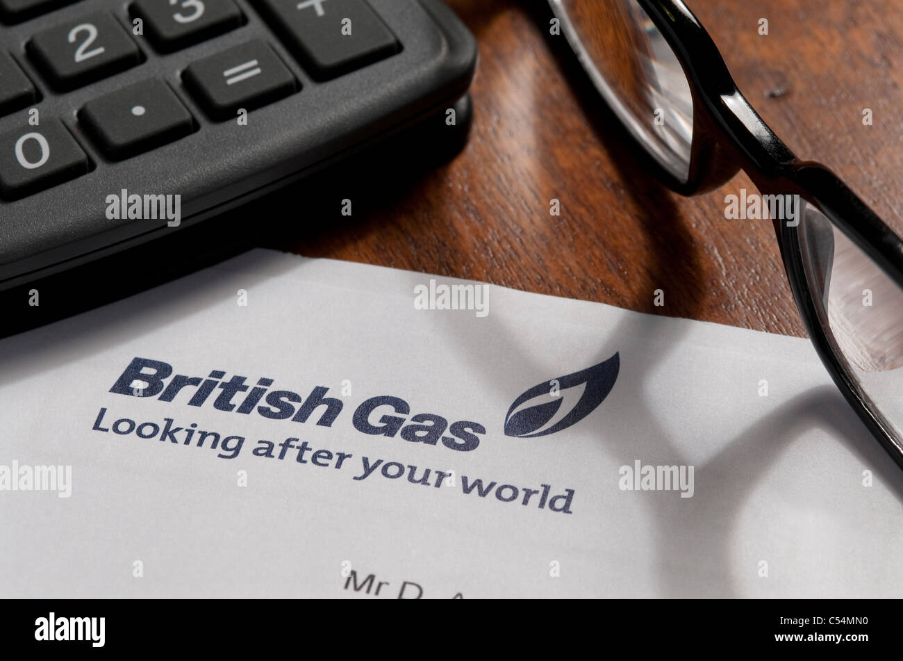 British Gas bill Foto Stock