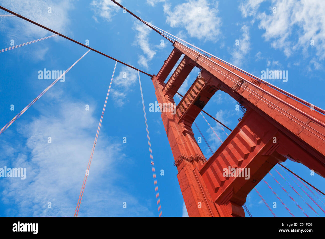 San Francisco il Golden Gate Bridge città di San Francisco California USA Foto Stock