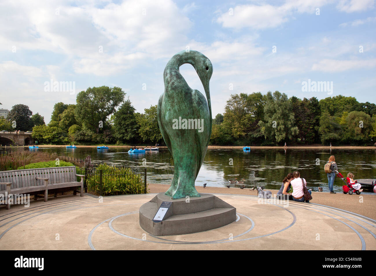 Statua di Iside da Simon spinotto del Hyde Park Londra Foto Stock