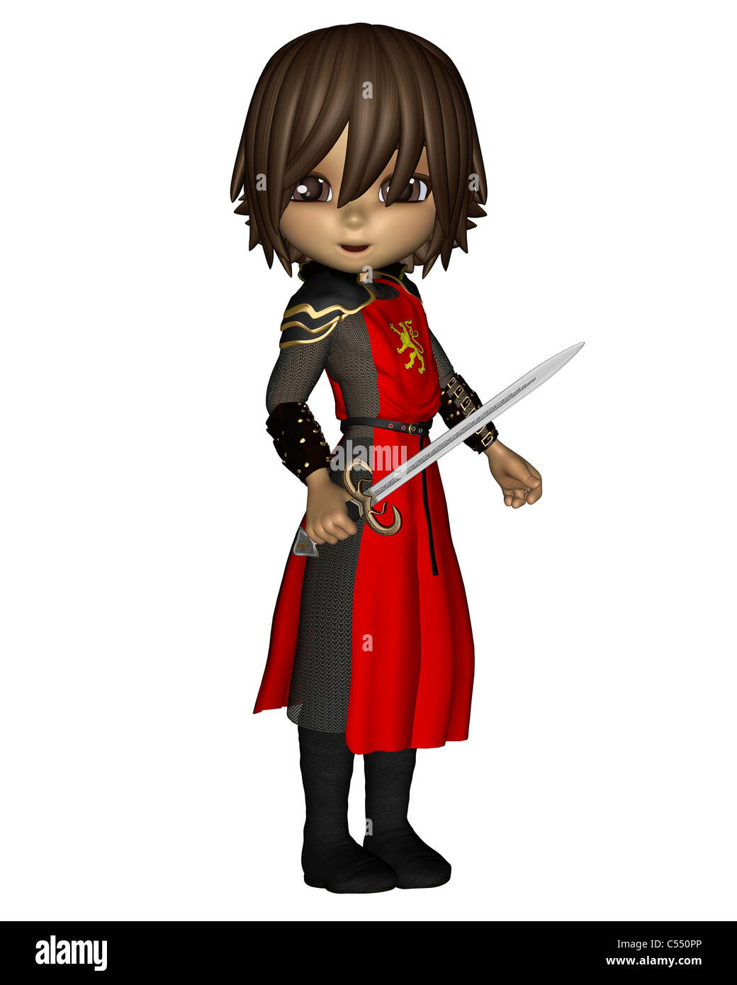 Carino Toon Knight - 1 Foto Stock