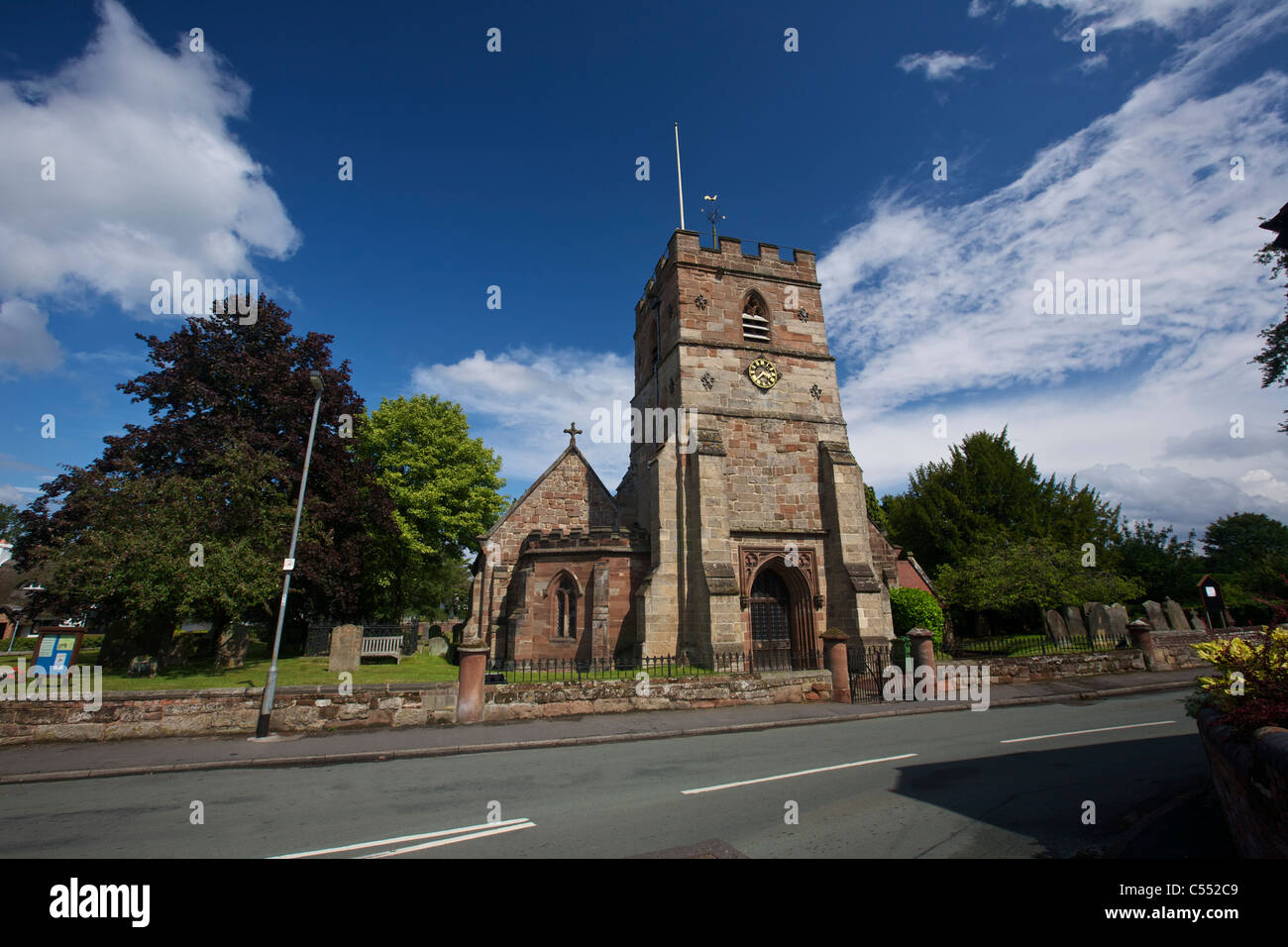 Chiesa di tutti i Santi Trysull South Staffordshire England Regno Unito Foto Stock