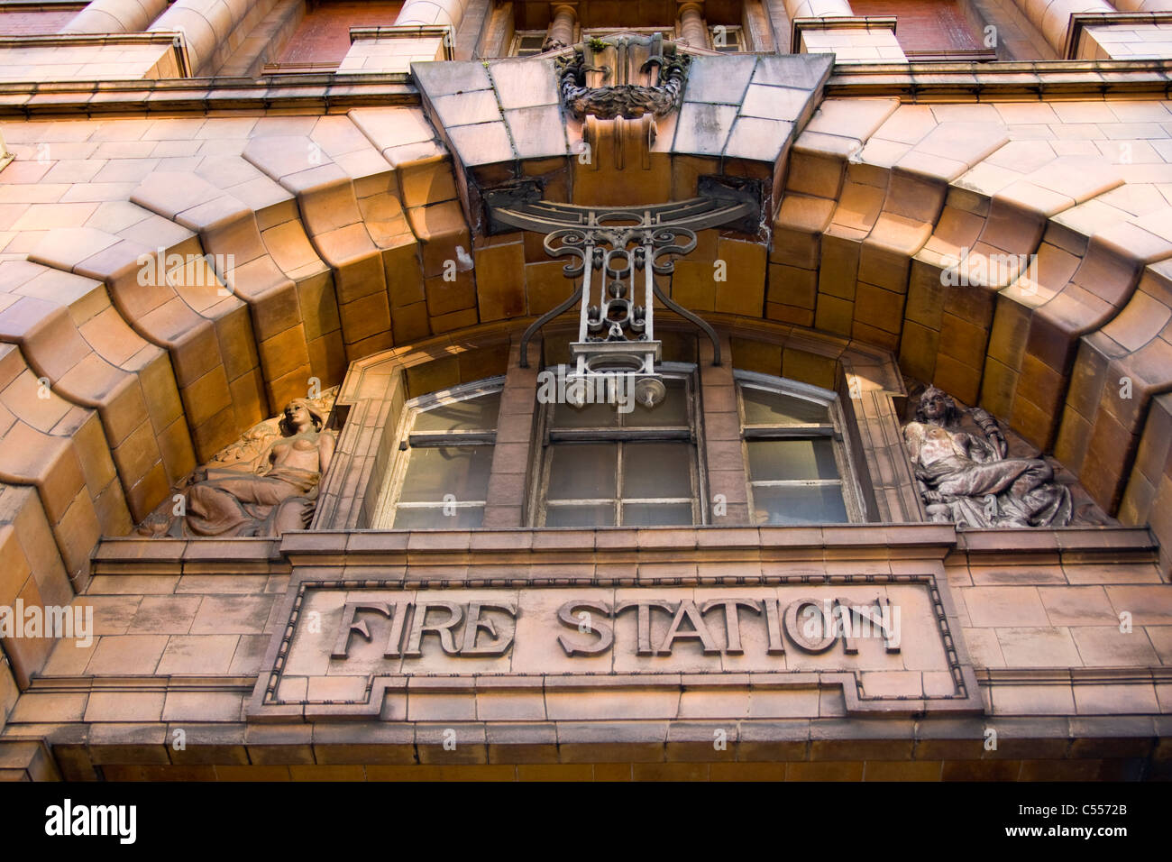 Old London Road stazione dei vigili del fuoco, Manchester Foto Stock