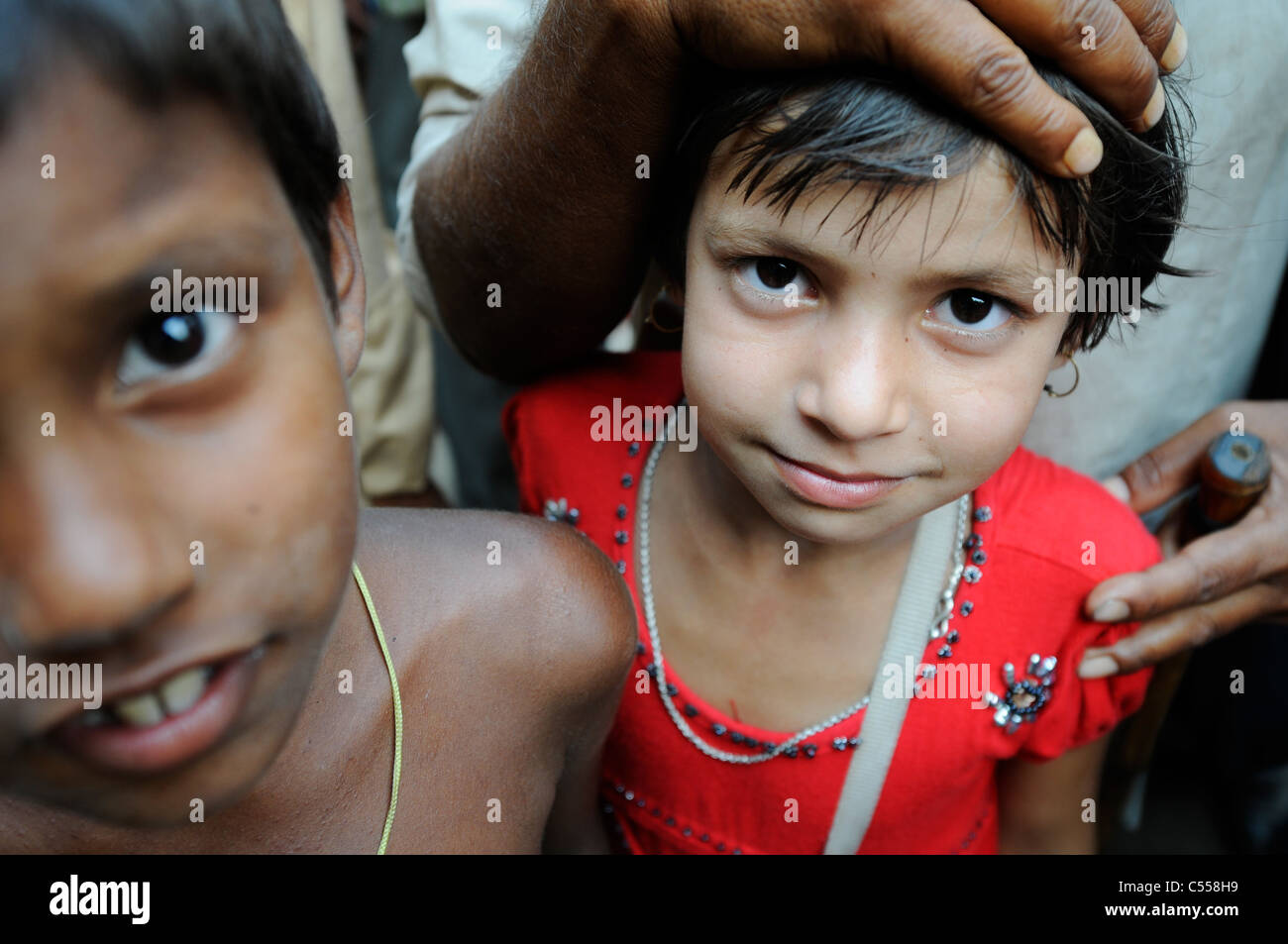 Un Baul Mela (fiera di Bengali mistici) in un villaggio nel Bengala occidentale Foto Stock