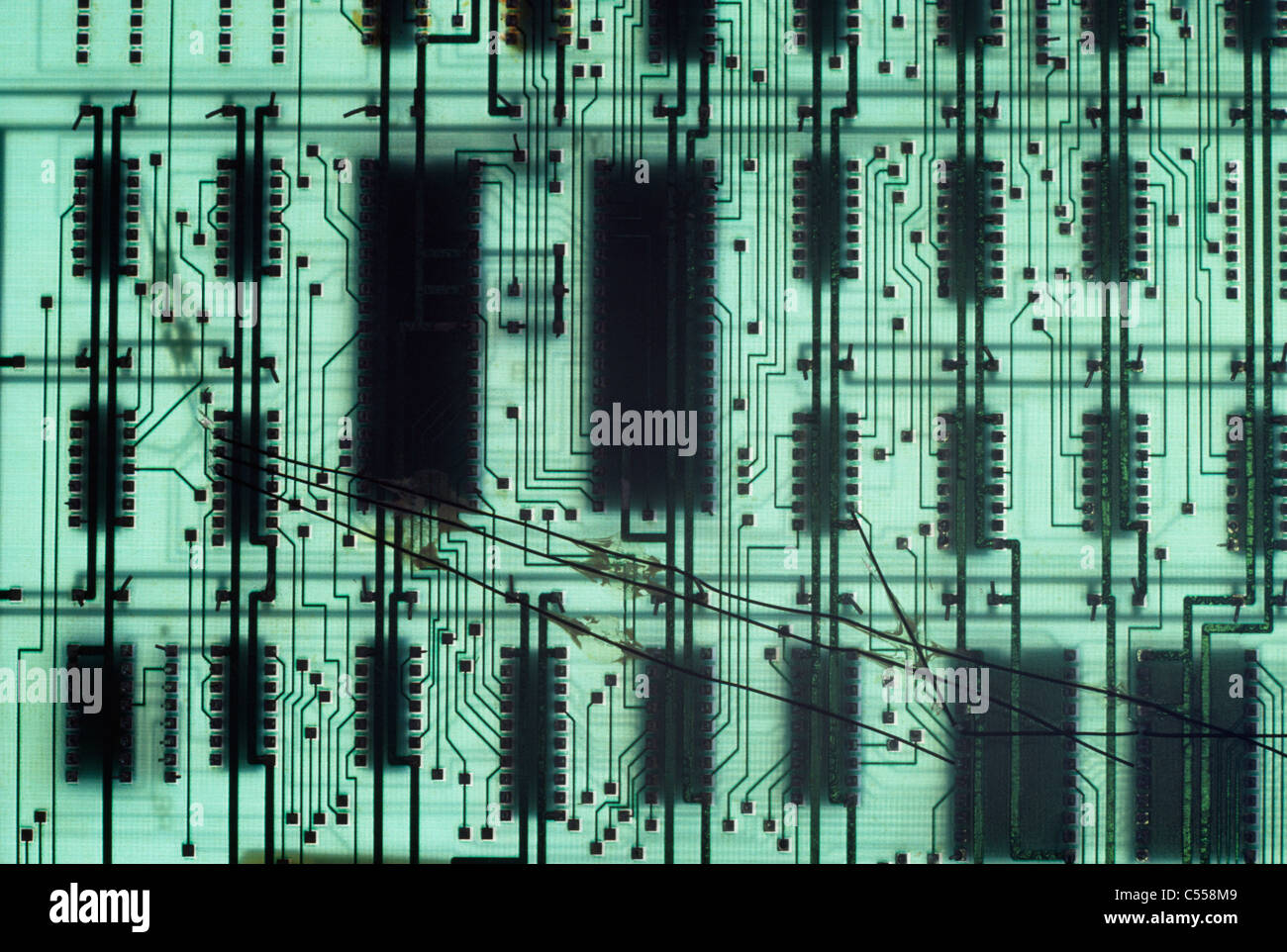 Componenti elettronici Foto Stock