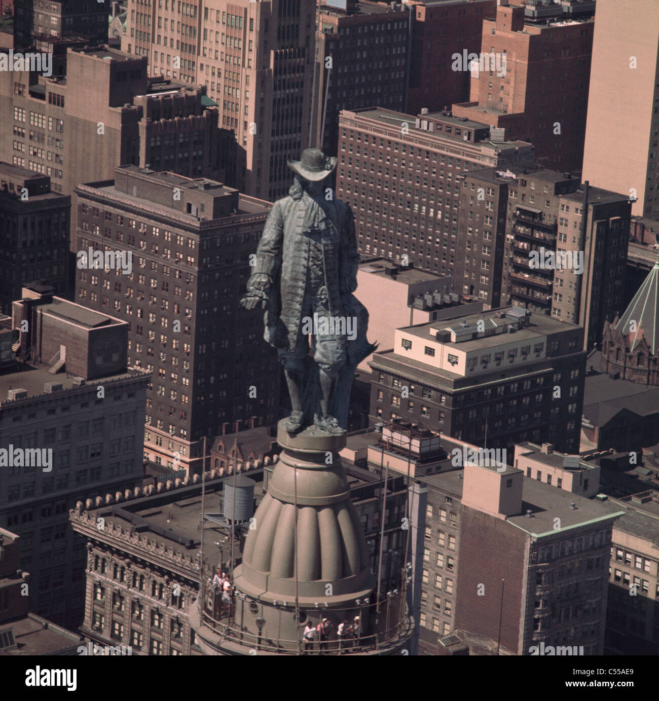 Stati Uniti d'America, Pennsylvania, Philadelphia, Municipio William Penn statua Foto Stock