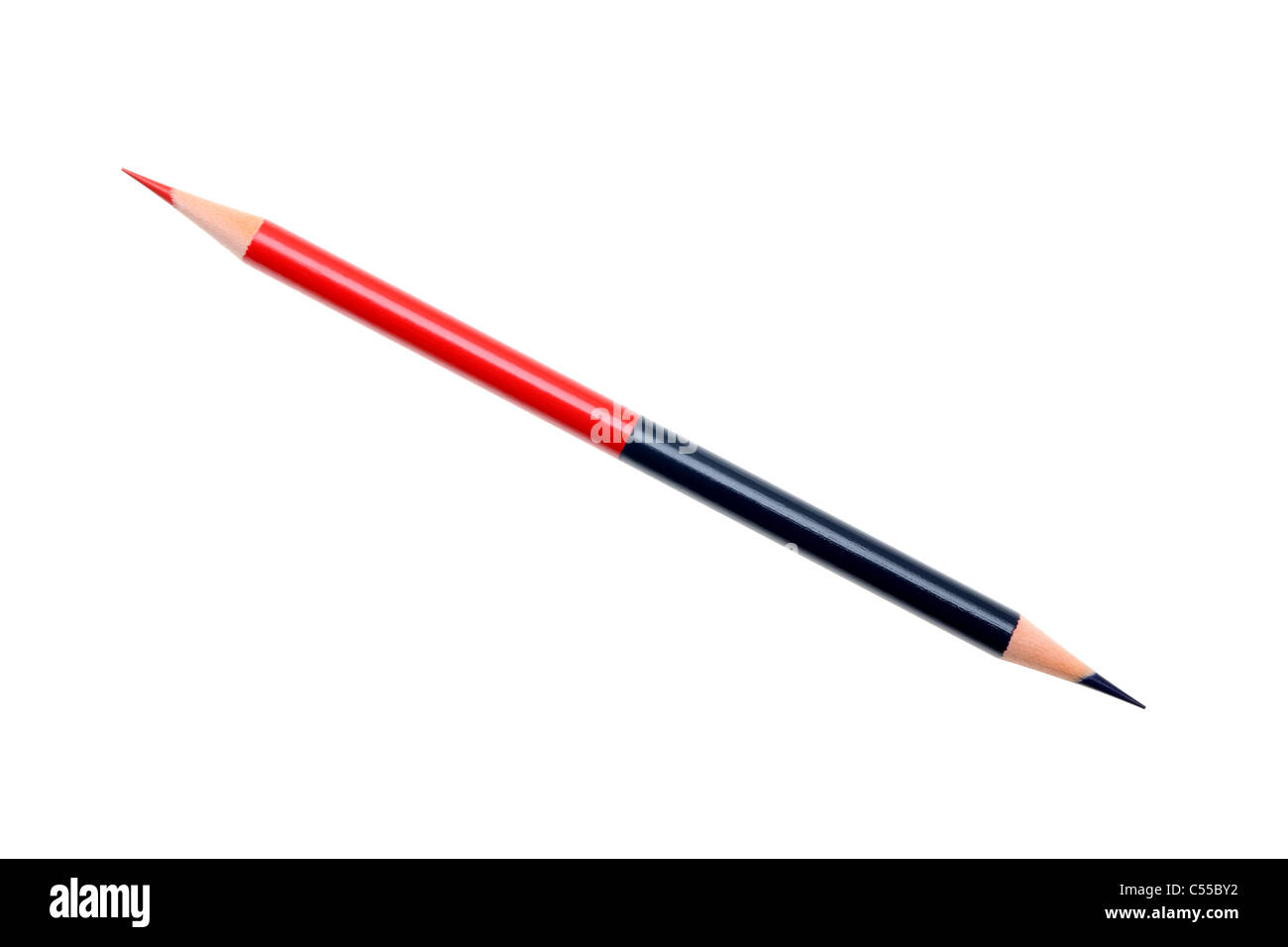 Matita colorata isolati su sfondo bianco Foto Stock