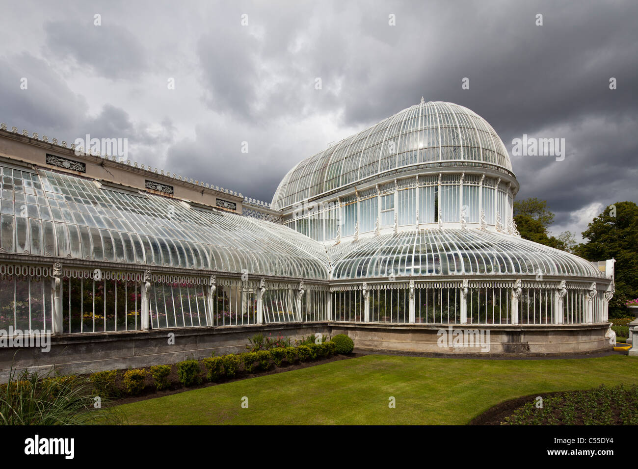 La Casa delle Palme, Giardini Botanici, Belfast, Irlanda del Nord, Regno Unito Foto Stock