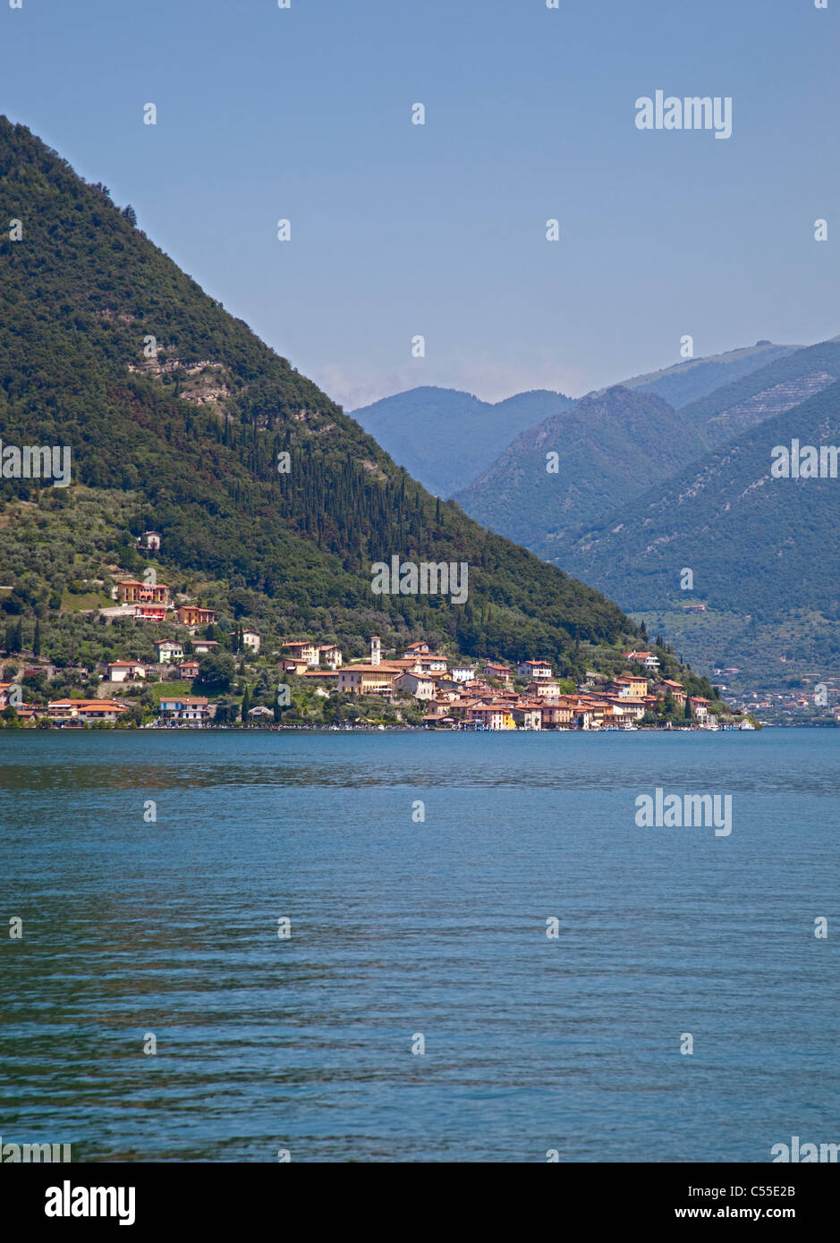 Monte Isola, Lago d'Iseo, Italia Foto Stock