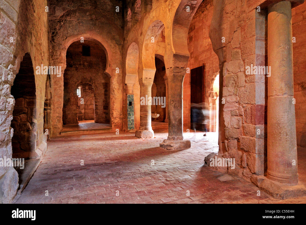 In Spagna, La Rioja: Mozarabo hall nel monastero di Suso Foto Stock