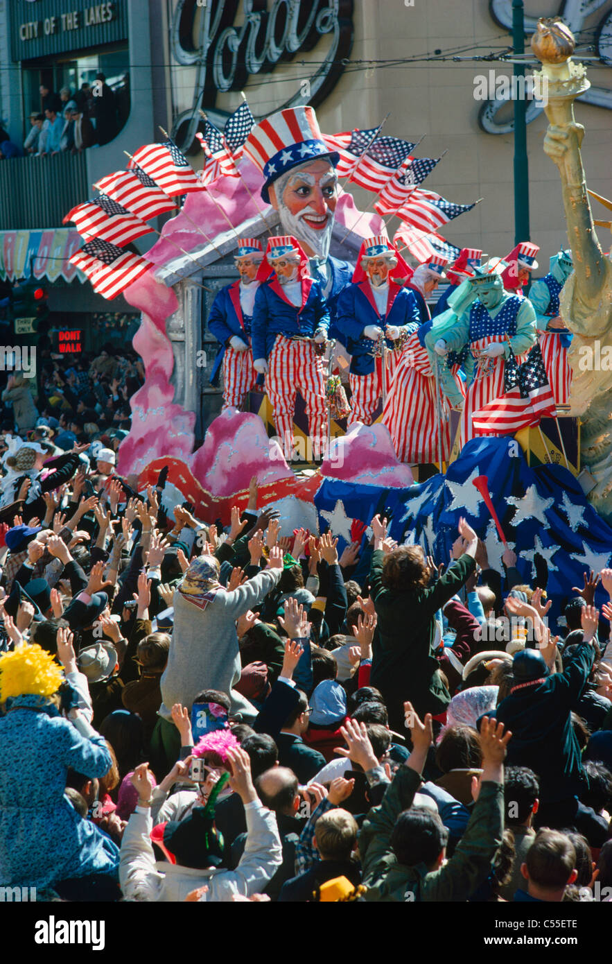 Stati Uniti d'America, Louisiana, New Orleans Mardi Gras Parade Foto Stock