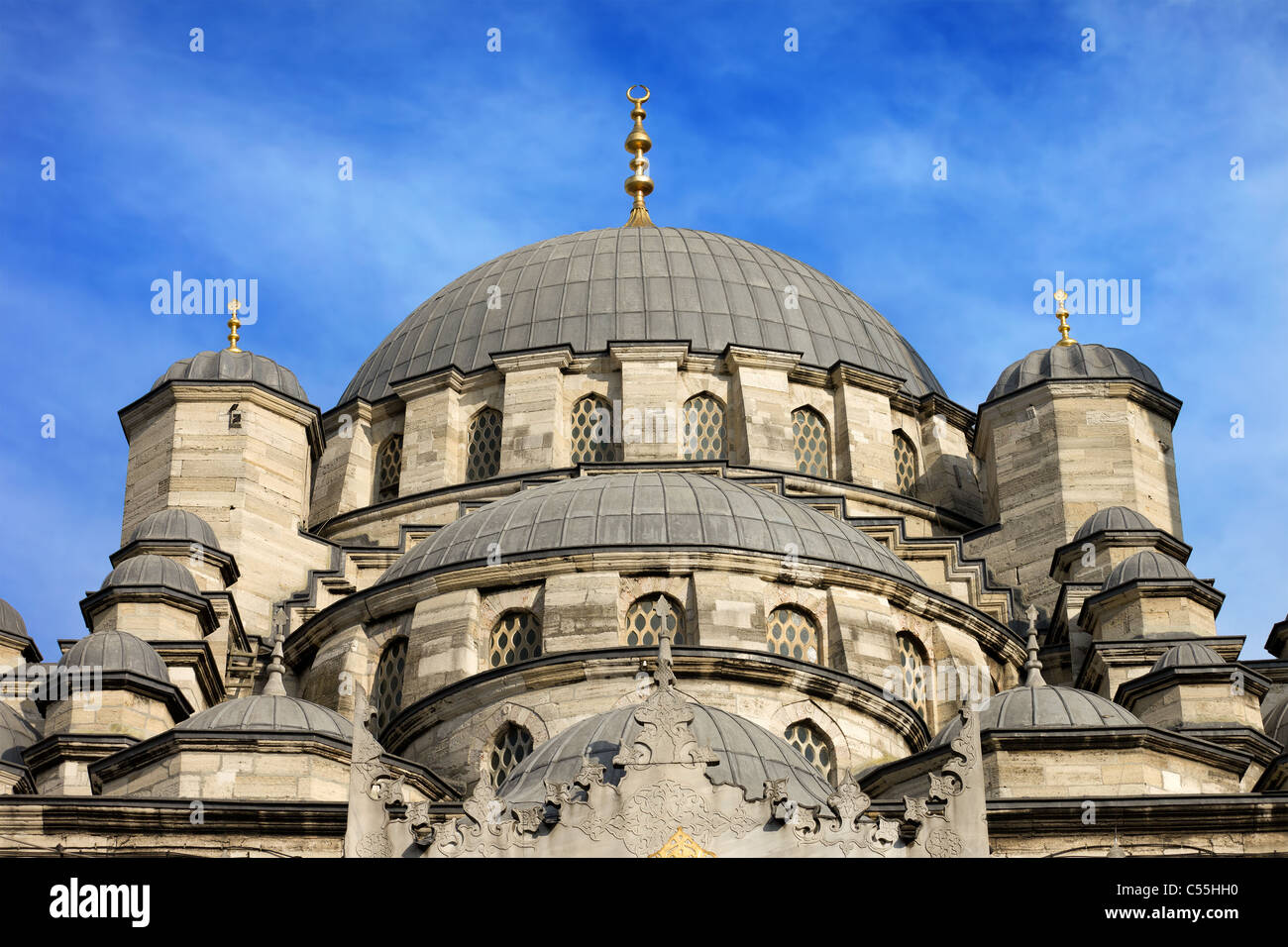 La nuova moschea (turco: Yeni valido? Camii) architettura storica di Istanbul, Turchia Foto Stock