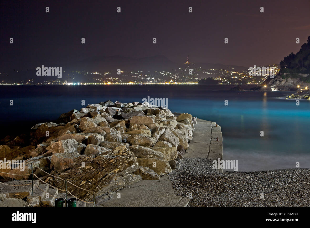 Zoagli si trova in Liguria nel Tigullio Foto Stock