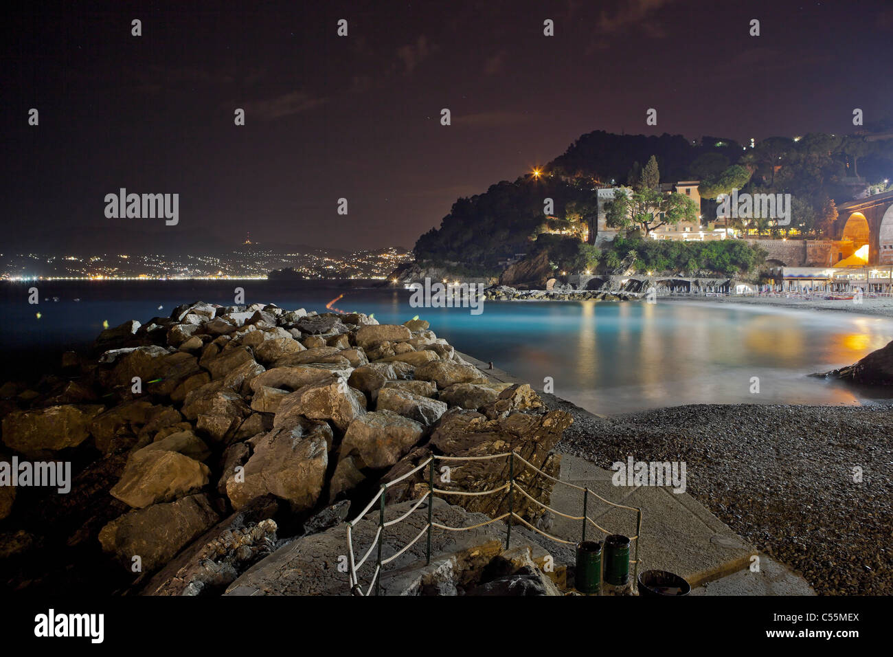 Zoagli si trova in Liguria nel Tigullio Foto Stock