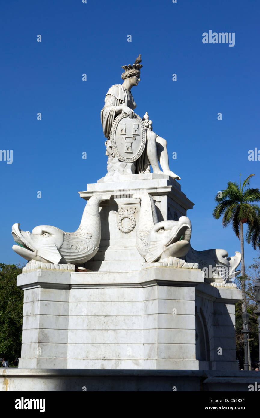 Fuente de la India a l'Avana, Cuba Foto Stock