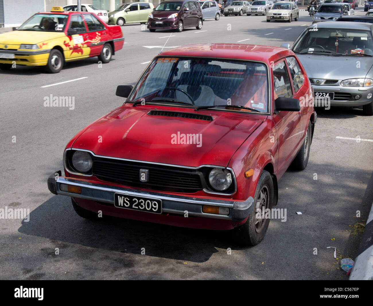 80's Honda Civic 2 porte portellone Foto Stock