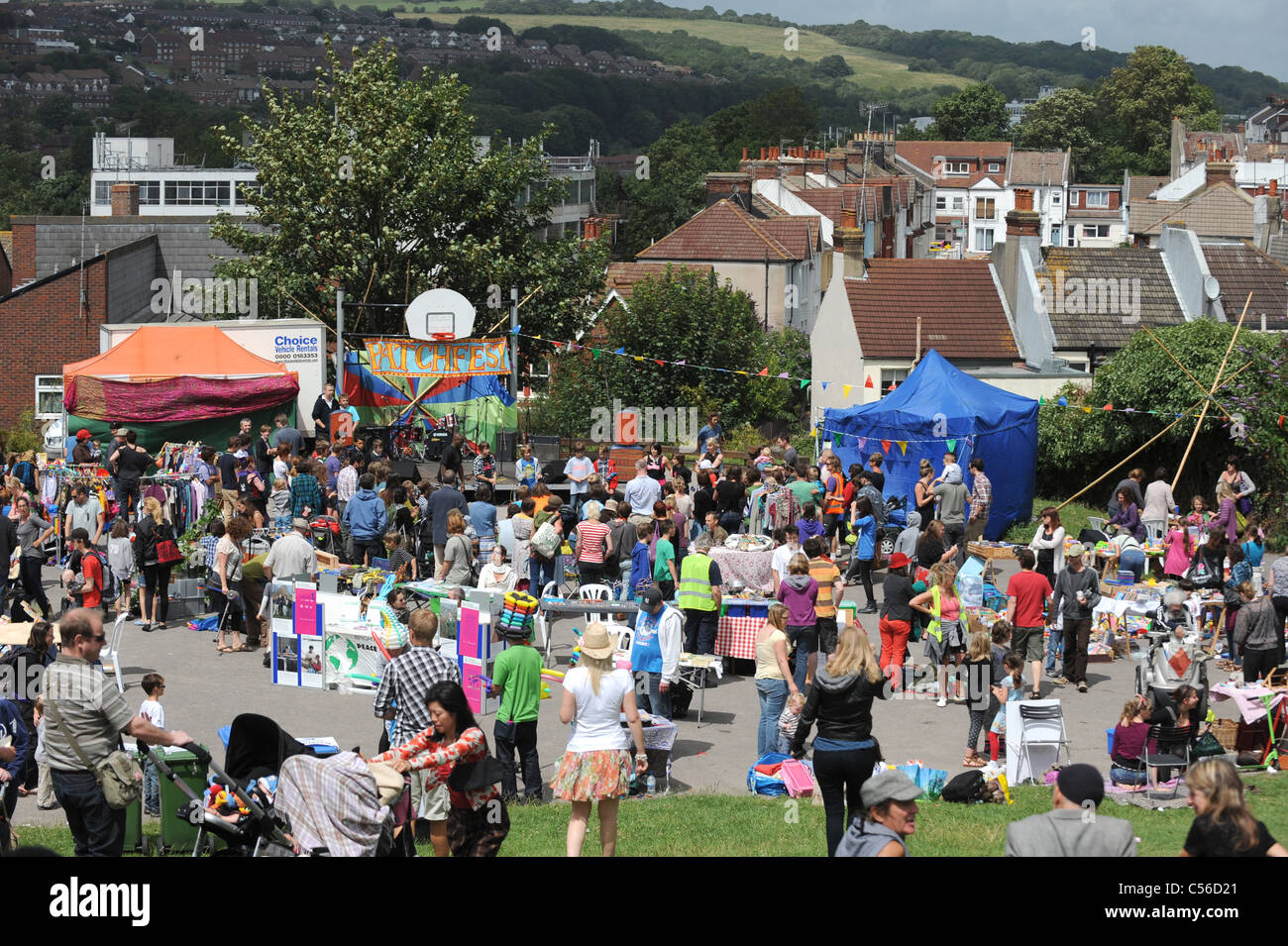 La Comunità Patchfest evento festival a Brighton Regno Unito Foto Stock