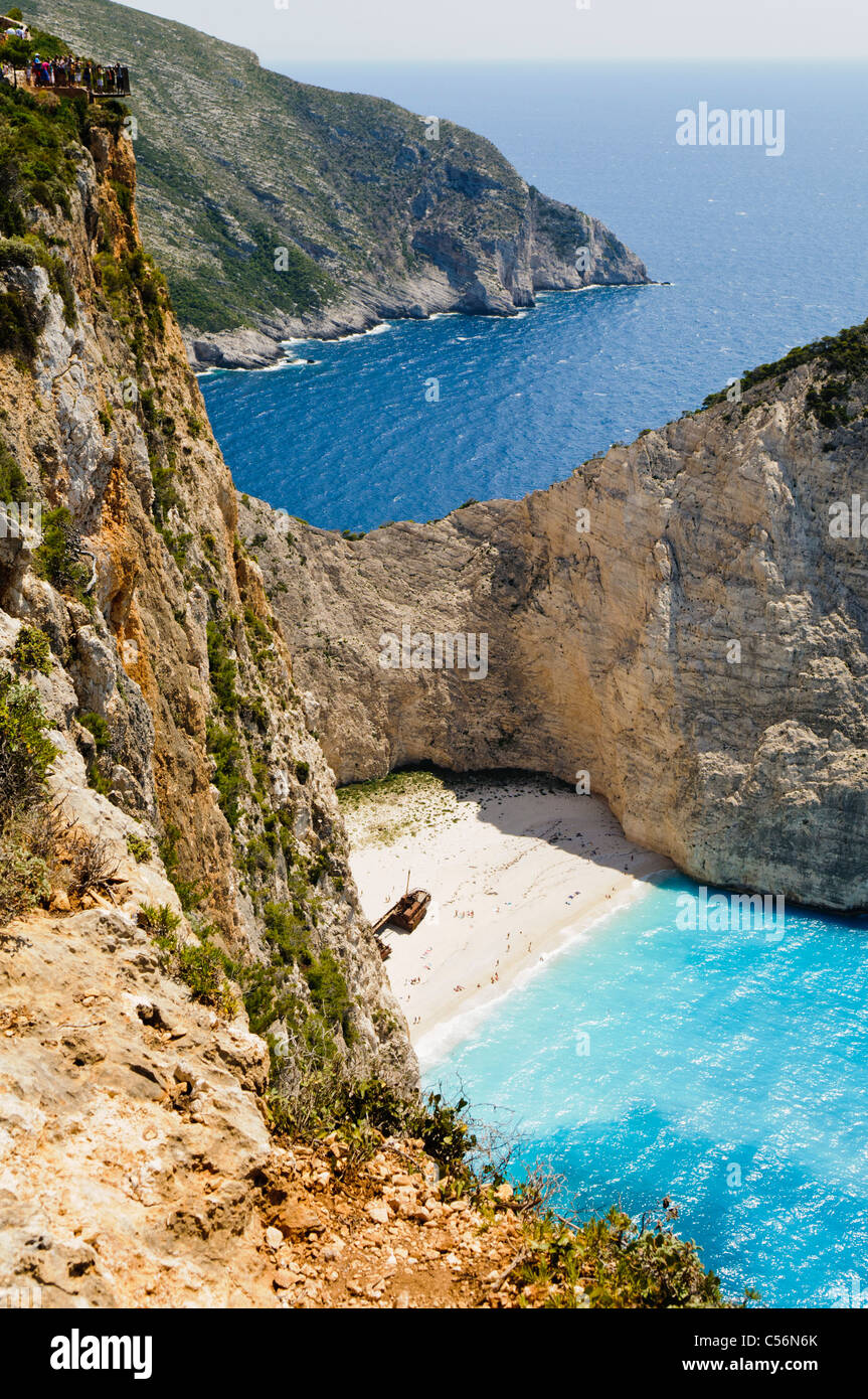 MV Panagiotis a Navagio (naufragio) Baia, Zante Foto Stock