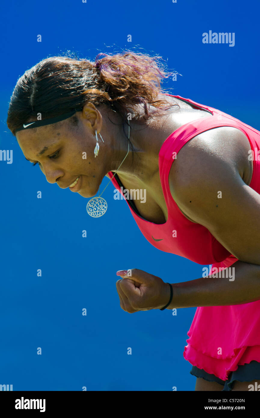 Aegon torneo internazionale di tennis, Eastbourne 2011, East Sussex. Serena Williams DI STATI UNITI D'AMERICA. Foto Stock