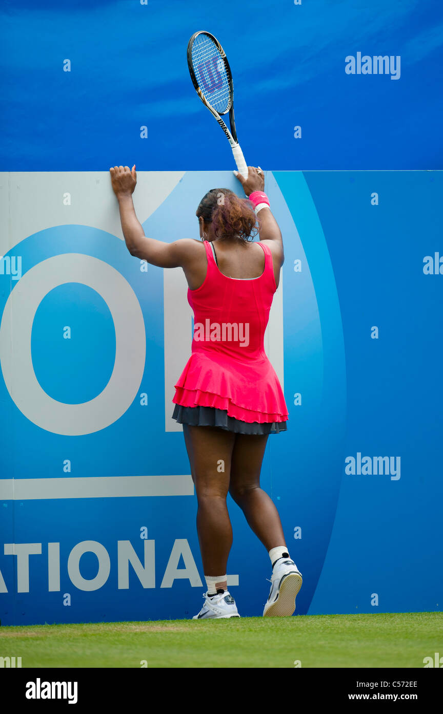 Aegon torneo internazionale di tennis, Eastbourne 2011, East Sussex. Serena Williams DI STATI UNITI D'AMERICA. Foto Stock