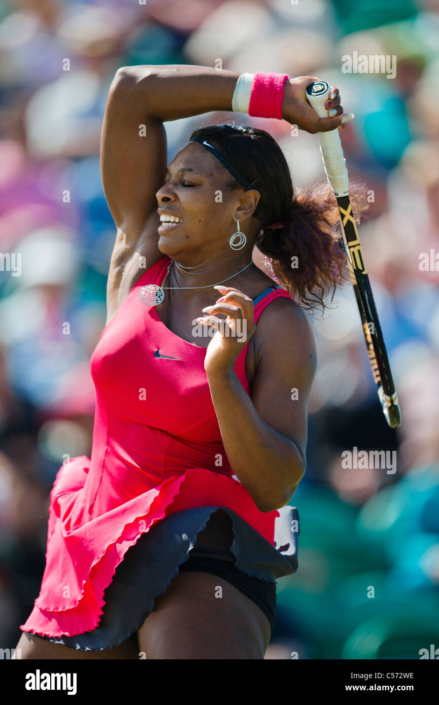 Aegon torneo internazionale di tennis, Eastbourne 2011, East Sussex. Serena Williams DI STATI UNITI D'AMERICA. Foto Stock