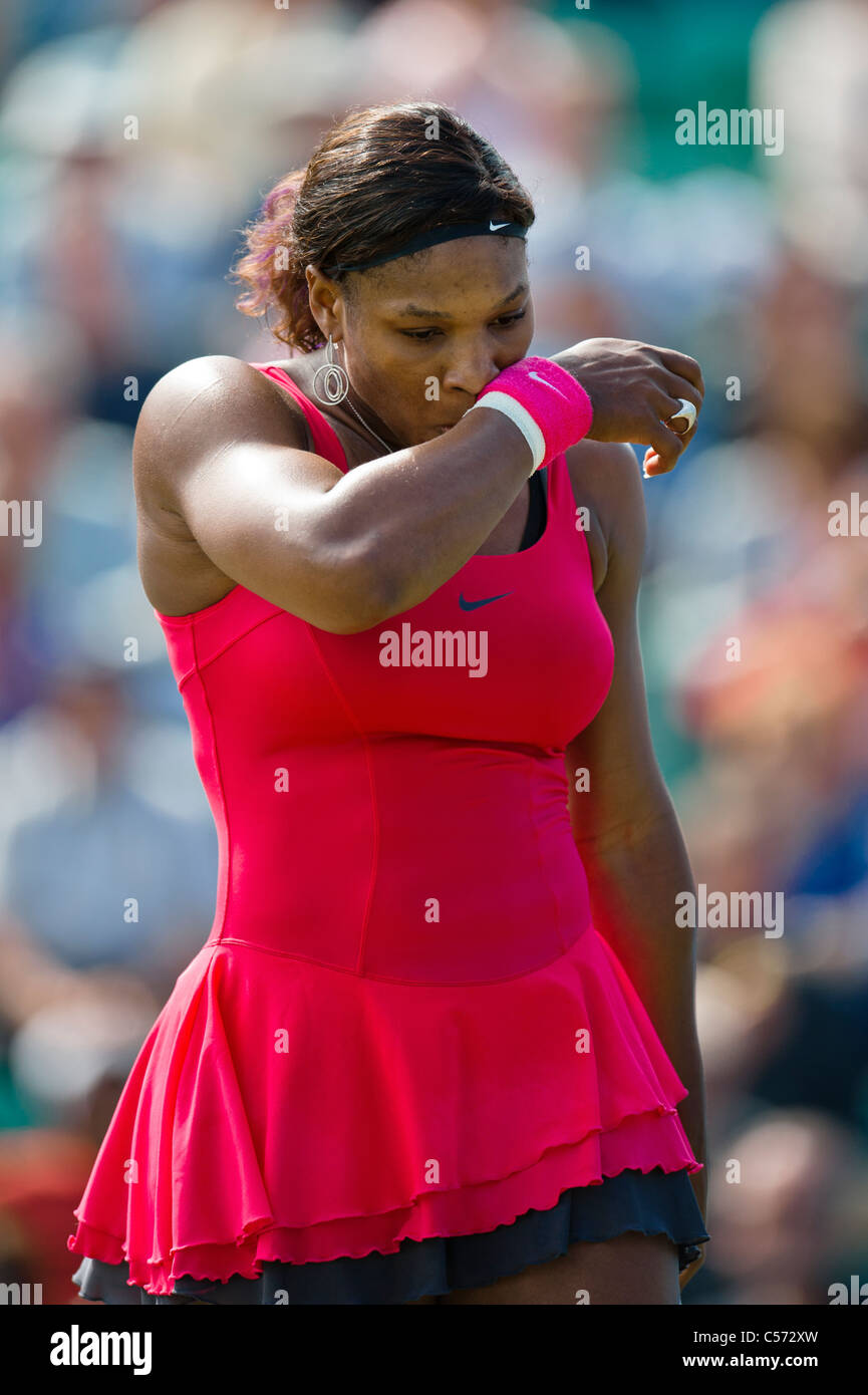 Aegon torneo internazionale di tennis, Eastbourne 2011, East Sussex. Serena Williams DI STATI UNITI D'AMERICA. Foto Stock