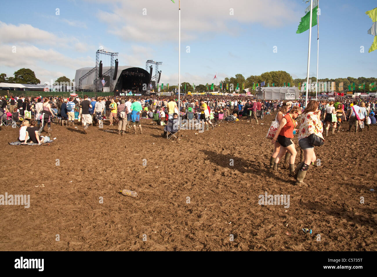 Altro stadio arena presso il festival di Glastonbury 2011. Foto Stock